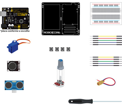 Kit Iniciante V8 para Arduino