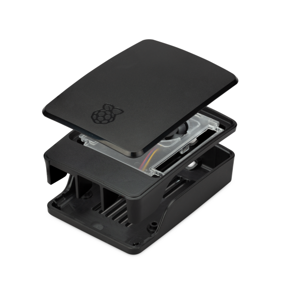 Case para Raspberry Pi 5 com Cooler - Preto - Acessórios para Case para Raspberry Pi 5 com Cooler - Preto - Acessórios para
