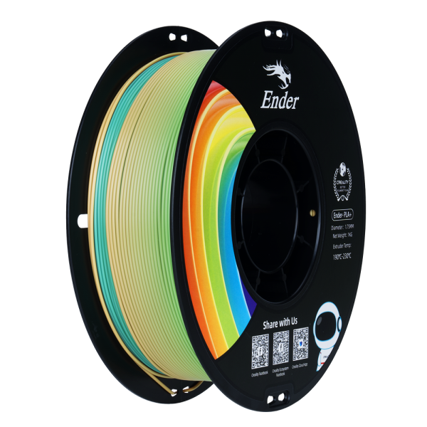 Filamento Ender-PLA+ Creality 1.75mm 1kg - Arco-íris - Filamentos