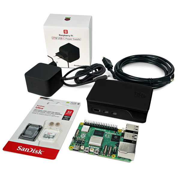 Kit Raspberry Pi 5 8GB Essential - Kit Raspberry Pi - RoboCore