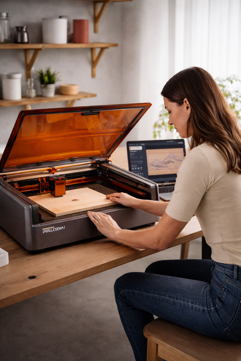 Uso simples da Creality Falcon A1 em tr�s passos