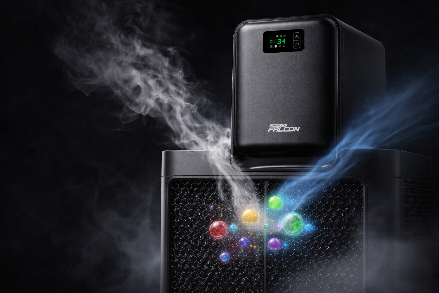 Sistema de filtragem com carv�o ativado removendo gases e compostos org�nicos vol�teis durante o uso