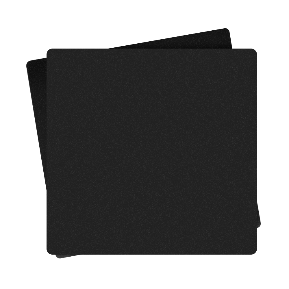 Chapas de acr�lico fosco preto