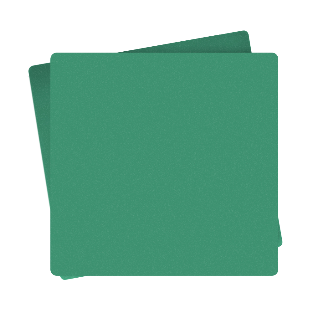 Chapas de acr�lico fosco verde