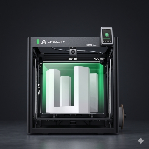 �rea de impress�o 400 x 400 x 400 mm da impressora 3D Creality Ender-5 Max