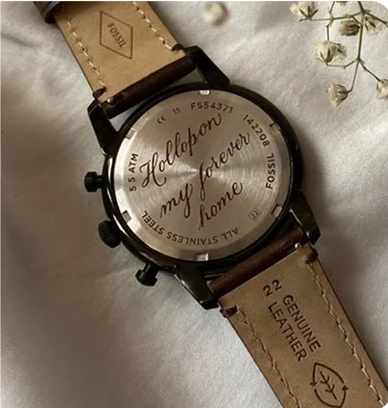 Exemplo de presente personalizado com grava��o a laser