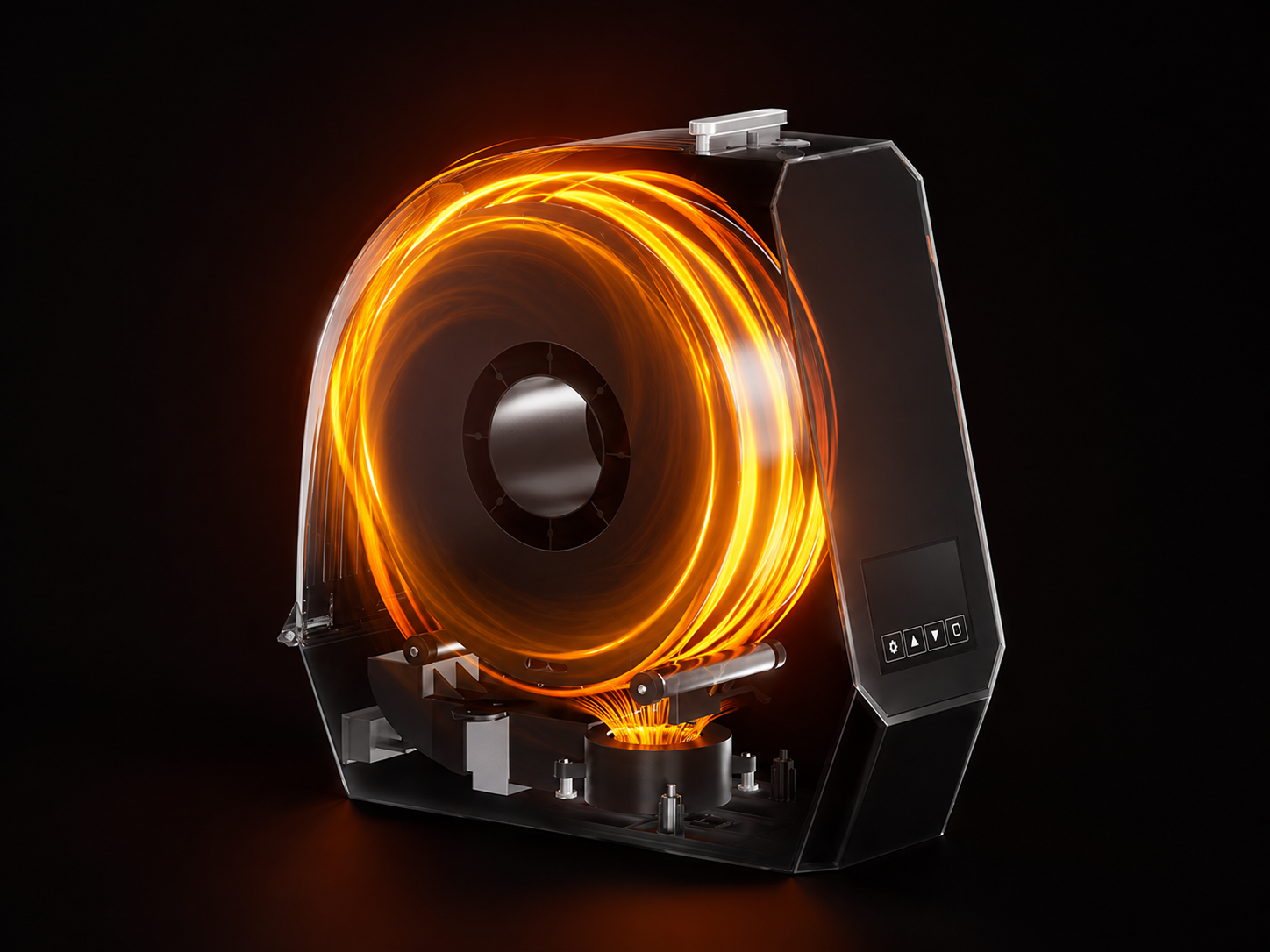 Circula��o de ar quente 360 graus no Creality Space Pi V2